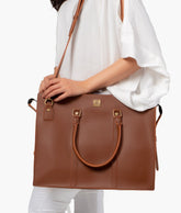 Brown laptop bag